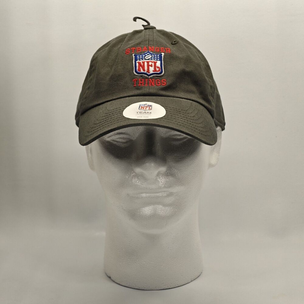 NWT NFL Stranger Things Netflix Christmas Gameday Embroidered Hat Cap OSFA 2025